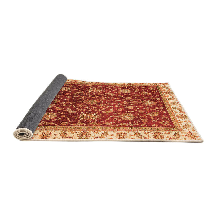 Sideview of Abstract Orange Modern Rug, abs3241org