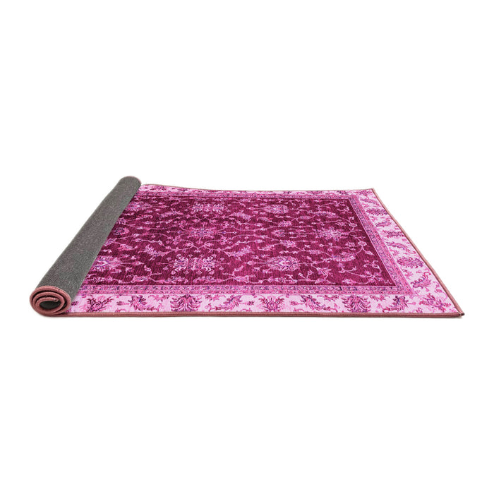 Sideview of Abstract Pink Modern Rug, abs3241pnk