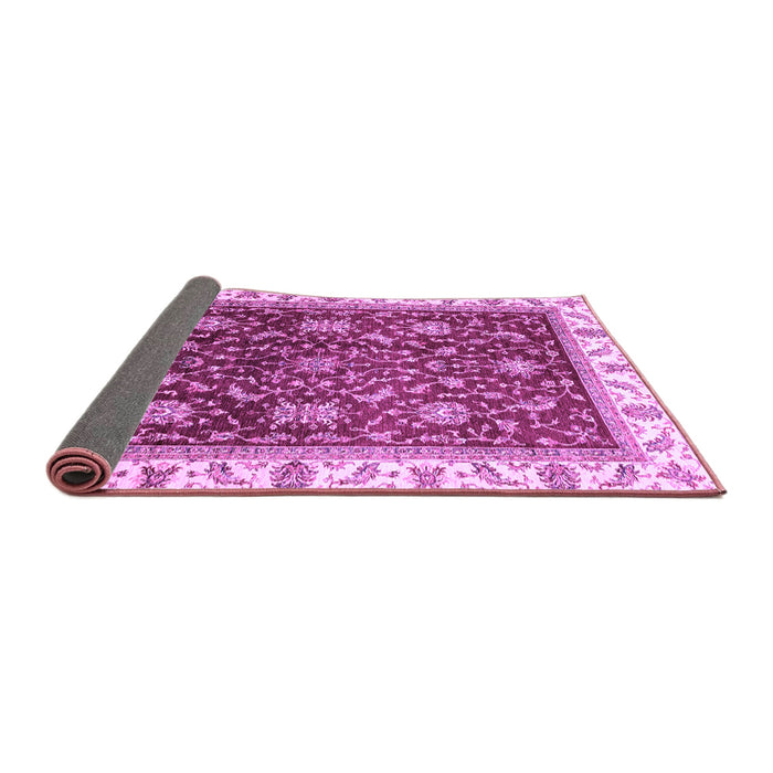 Sideview of Abstract Purple Modern Rug, abs3241pur
