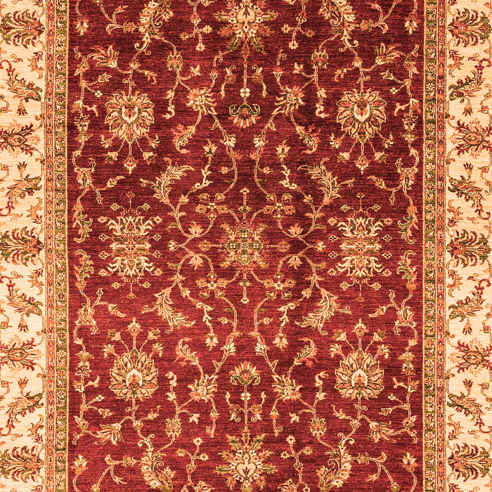 Machine Washable Abstract Orange Modern Area Rugs, wshabs3241org