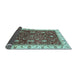 Sideview of Abstract Light Blue Modern Rug, abs3241lblu