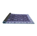 Sideview of Abstract Blue Modern Rug, abs3241blu