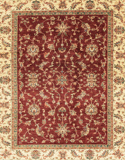 Abstract Red Modern Rug, abs3241