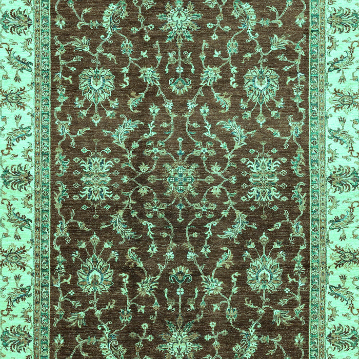 Abstract Turquoise Modern Rug, abs3241turq