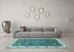 Machine Washable Abstract Light Blue Modern Rug in a Living Room, wshabs3242lblu