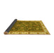 Sideview of Abstract Yellow Modern Rug, abs3242yw