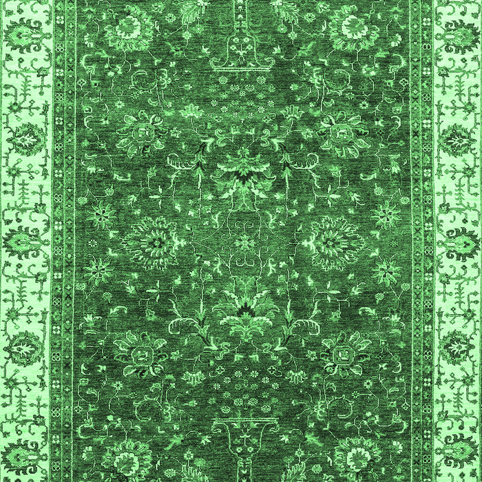 Machine Washable Abstract Emerald Green Modern Area Rugs, wshabs3242emgrn