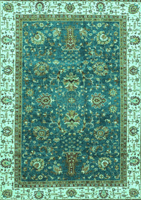 Abstract Turquoise Modern Rug, abs3242turq