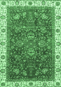 Abstract Emerald Green Modern Rug, abs3242emgrn