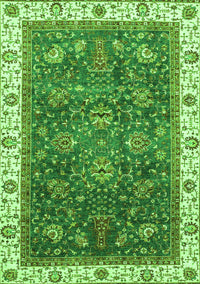 Abstract Green Modern Rug, abs3242grn