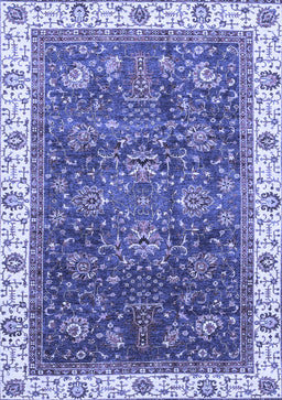 Abstract Blue Modern Rug, abs3242blu