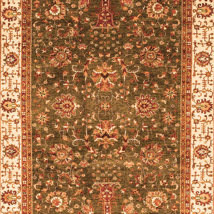 Machine Washable Abstract Orange Modern Area Rugs, wshabs3242org