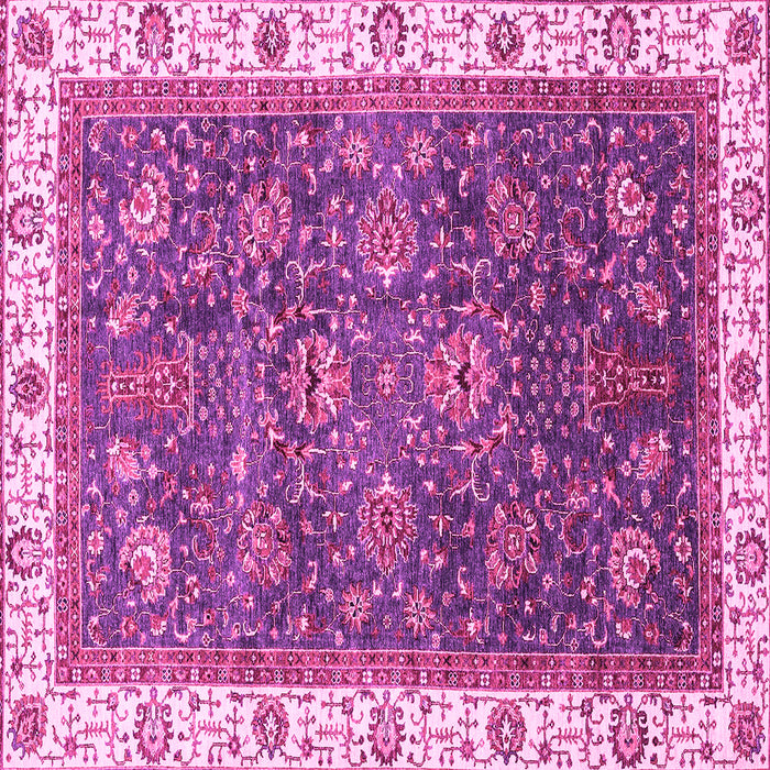 Square Abstract Pink Modern Rug, abs3242pnk