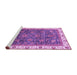 Sideview of Machine Washable Abstract Purple Modern Area Rugs, wshabs3242pur