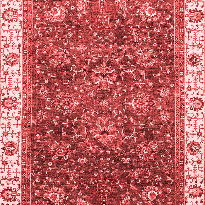 Machine Washable Abstract Red Modern Rug, wshabs3242red
