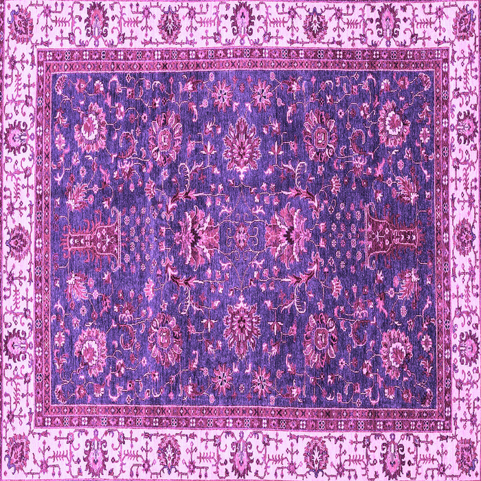 Square Abstract Purple Modern Rug, abs3242pur