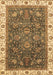 Machine Washable Abstract Brown Modern Rug, wshabs3242brn