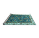 Sideview of Machine Washable Abstract Light Blue Modern Rug, wshabs3242lblu