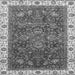 Square Machine Washable Abstract Gray Modern Rug, wshabs3242gry