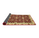 Sideview of Abstract Red Oriental Rug, abs3243