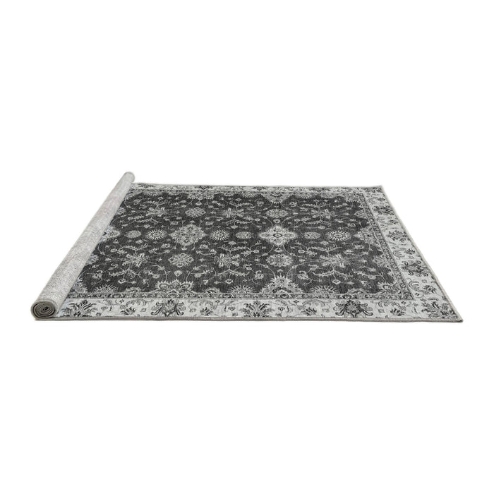 Sideview of Machine Washable Oriental Gray Traditional Rug, wshabs3243gry