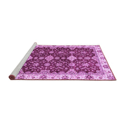 Sideview of Machine Washable Oriental Purple Traditional Area Rugs, wshabs3243pur