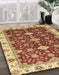 Machine Washable Abstract Tomato Red Rug in a Family Room, wshabs3243