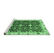 Sideview of Machine Washable Oriental Emerald Green Traditional Area Rugs, wshabs3243emgrn