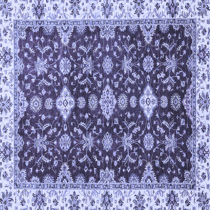 Square Machine Washable Oriental Blue Traditional Rug, wshabs3243blu