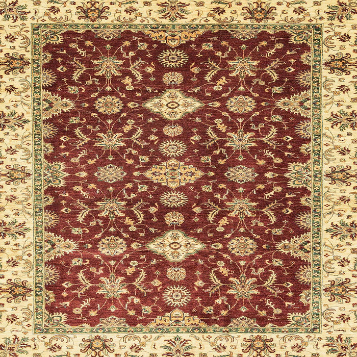 Square Abstract Red Oriental Rug, abs3243