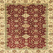 Square Abstract Red Oriental Rug, abs3243