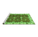 Sideview of Machine Washable Oriental Green Traditional Area Rugs, wshabs3243grn