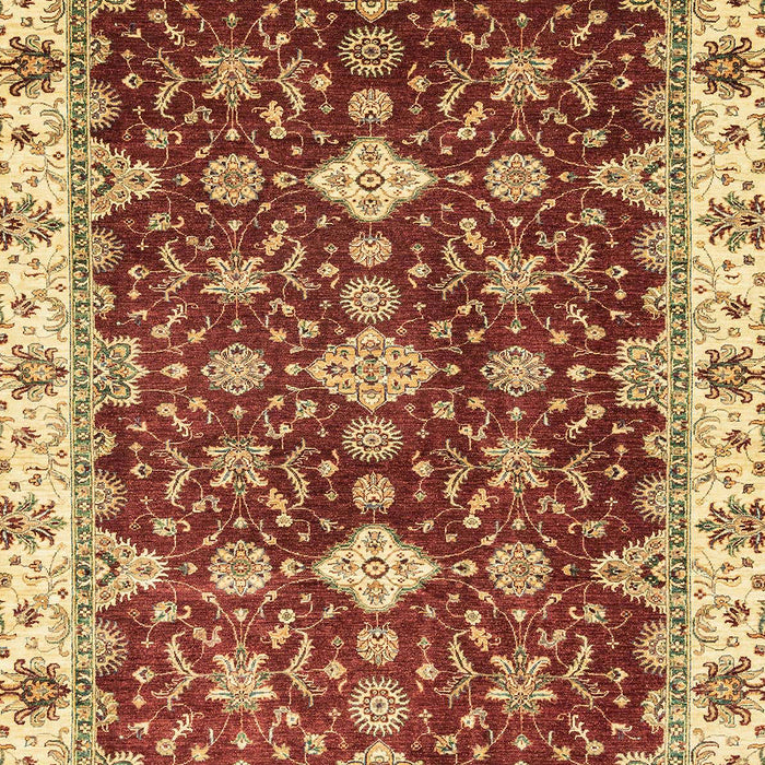 Machine Washable Abstract Tomato Red Rug, wshabs3243