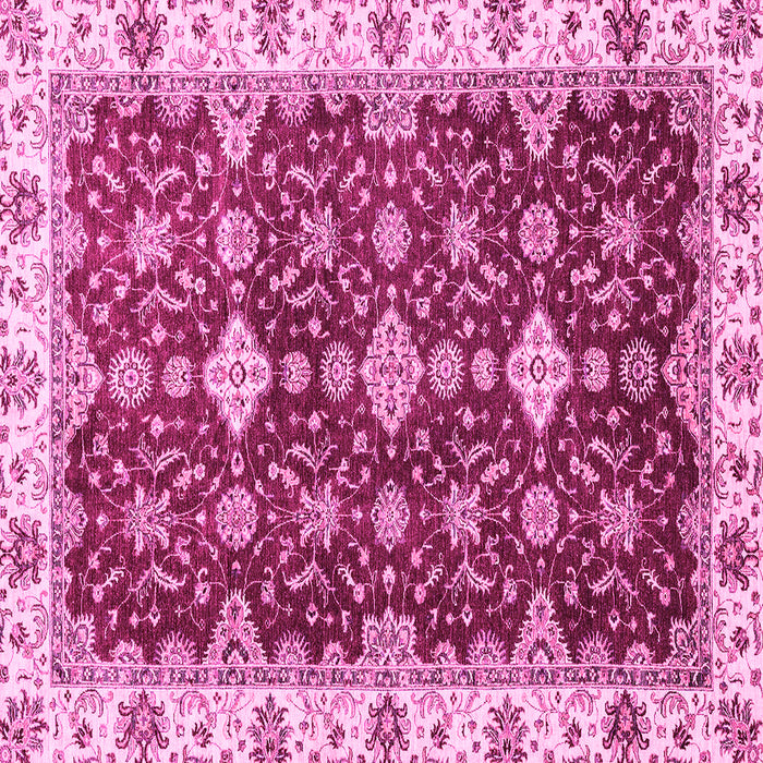 Square Oriental Pink Traditional Rug, abs3243pnk