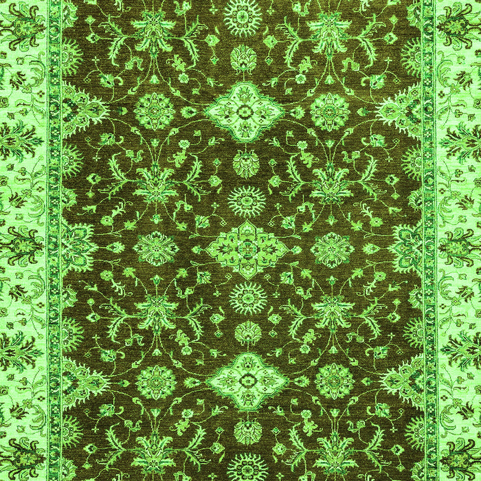 Machine Washable Oriental Green Traditional Area Rugs, wshabs3243grn
