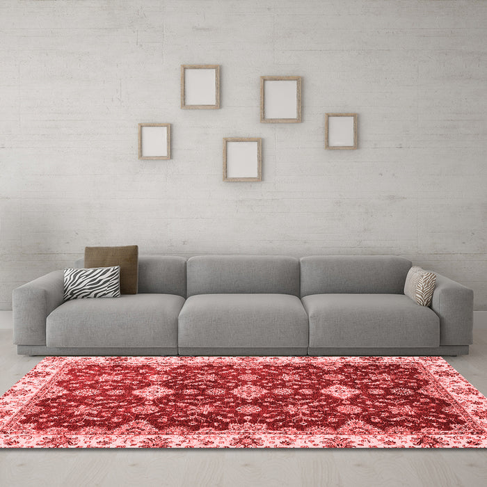 Traditional Red Washable Rugs