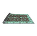 Sideview of Oriental Light Blue Traditional Rug, abs3243lblu