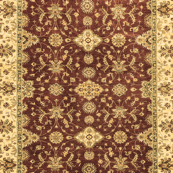 Machine Washable Oriental Brown Traditional Rug, wshabs3243brn