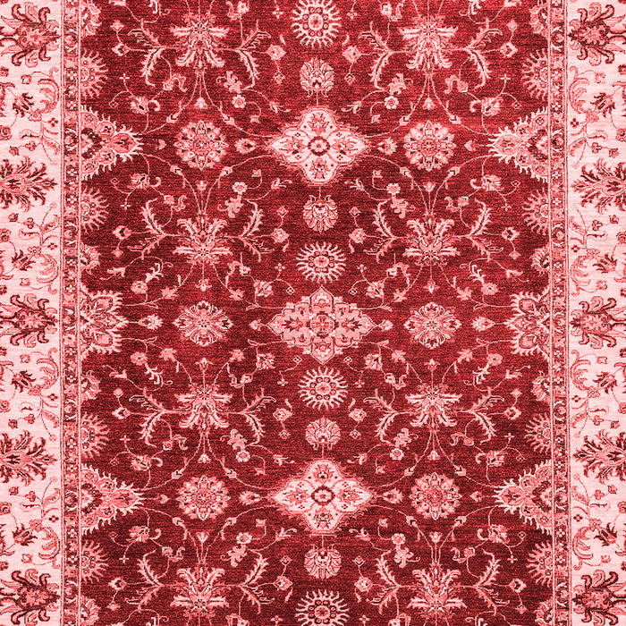 Machine Washable Oriental Red Traditional Rug, wshabs3243red