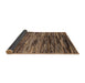 Sideview of Abstract Bakers Brown Modern Rug, abs3244