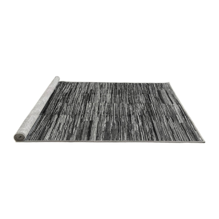 Sideview of Machine Washable Abstract Gray Modern Rug, wshabs3244gry