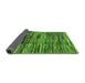 Sideview of Abstract Green Modern Rug, abs3244grn