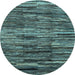 Round Machine Washable Abstract Light Blue Modern Rug, wshabs3244lblu