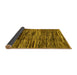 Sideview of Abstract Yellow Modern Rug, abs3244yw