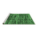 Sideview of Machine Washable Abstract Emerald Green Modern Area Rugs, wshabs3244emgrn