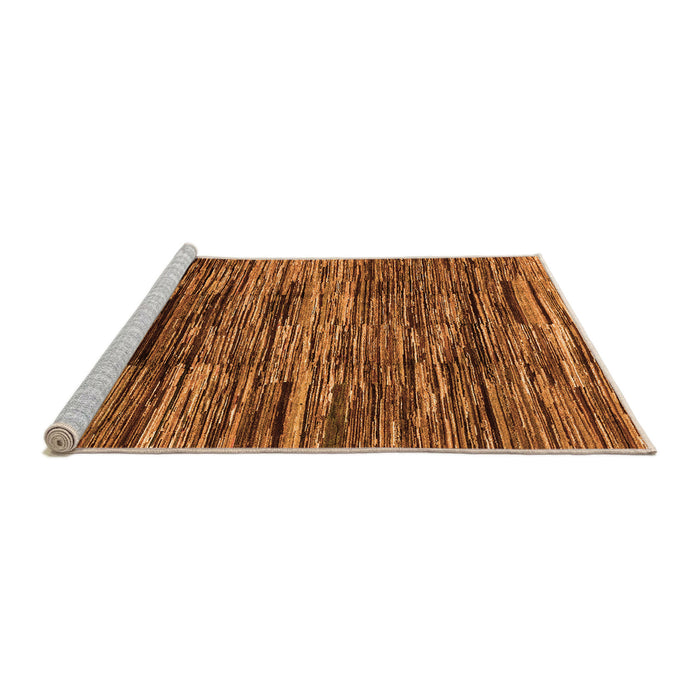 Sideview of Machine Washable Abstract Orange Modern Area Rugs, wshabs3244org