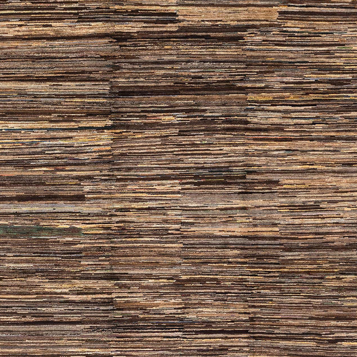 Machine Washable Abstract Bakers Brown Rug, wshabs3244