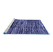 Sideview of Machine Washable Abstract Blue Modern Rug, wshabs3244blu