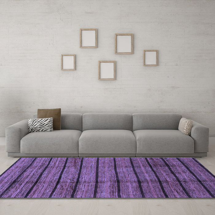 Machine Washable Abstract Blue Modern Rug in a Living Room, wshabs3245blu