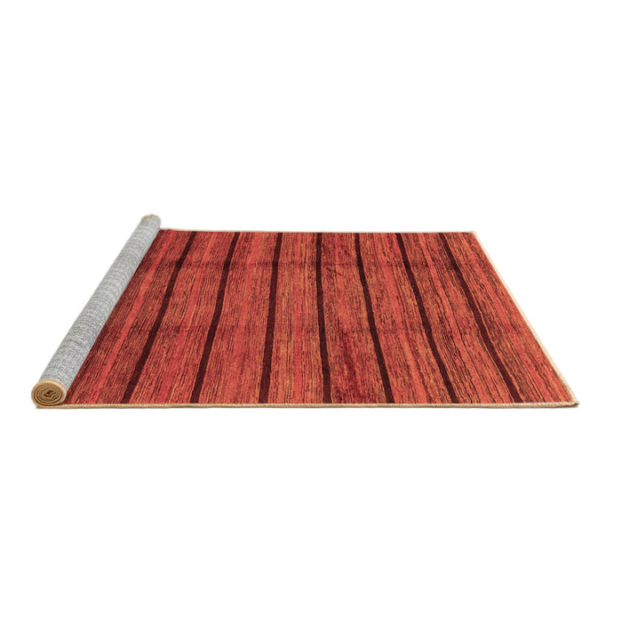 Sideview of Machine Washable Abstract Brown Modern Rug, wshabs3245brn